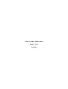 Competencias y Evaluacion Laboral Control 2 Iacc