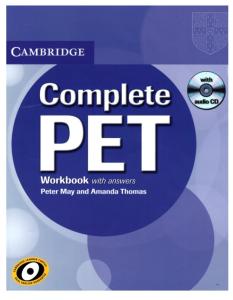Complete PET WORKBOOK With Answers (2010)