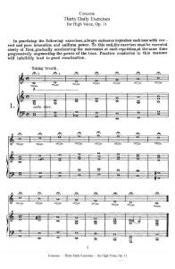 Concone, Giuseppe - Exercices Pour La Voix, Op.11 High Voice