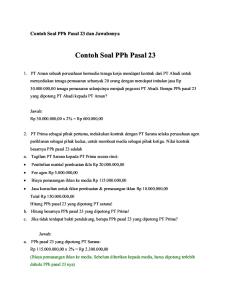 Contoh Soal PPh Pasal 23 dan Jawabnnya.docx
