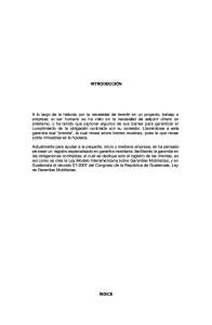 Contrato de Garantia Mobiliaria Guatemala