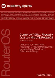Control de Trafico, Firewall y QOS Con MikroTik RouterOS v6.33.5.01 WM