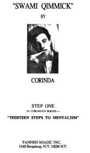 Corinda - Step 01 of 13 Steps to Mentalism - Swami Gimmick (OCR)