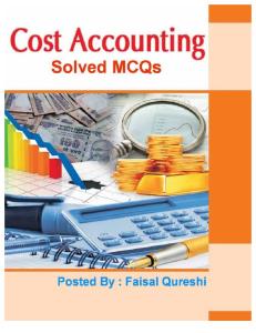 Cost Accounting Solved MCQs
