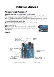 Cours Arduino