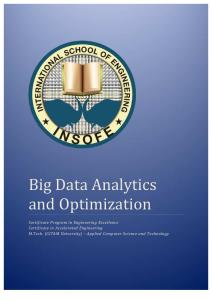 CPEE Big Data Analytics and Optimization Curriculum