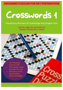 Crosswords 1 - Vocabulary Revision for Cambridge KET (Elementary & Pre-intermediate)