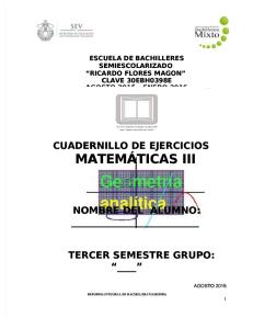 Cuadernillo de Matematicas III