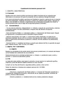 Cuestionario de Derecho Procesal Civil