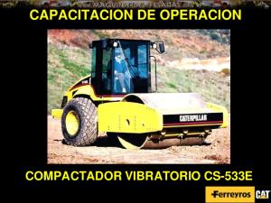 Curso Capacitacion Operacion Rodillo Compatador Cs533e Caterpillar