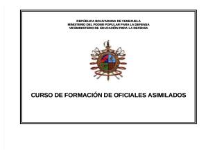 CURSO DE FORMACIÓN DE OFICIALES ASIMILADOS
