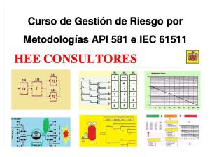 Curso de Gestión de Riesgo por Metodologías API 581 e IEC 61511