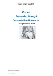 Curso Desenho Manga Sp 92571