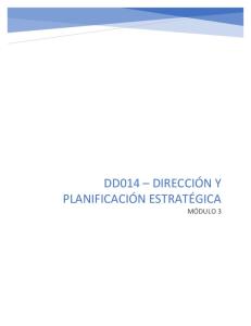 DD014 - Dirección y Planificación Estratégica - Modulo 1
