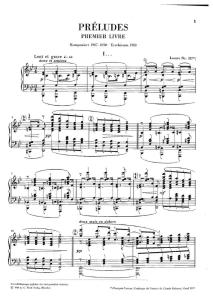 Debussy - Preludii I. Ed. Henle Verlag