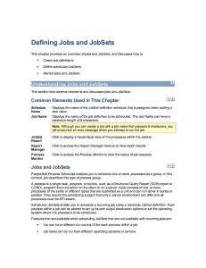Defining Jobs and JobSets