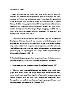 Definisi Rumah Tinggal_