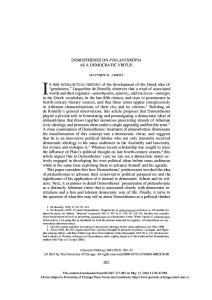 Demosthenes Piety