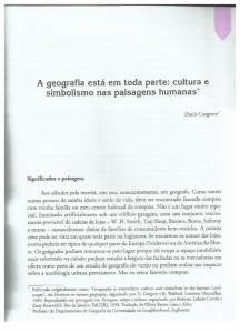 Denis Cosgrove - A Geografia Esta Em Toda Parte.