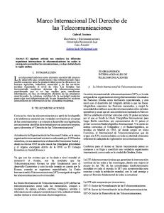 derecho internacional telecomunicaciones