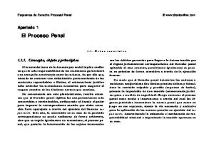 Derecho Procesal Penal Esquemas. UDC