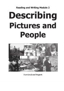 Describing Pictures and People
