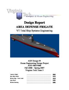 Design Report of a ship