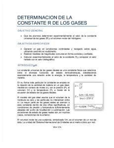 Determinacion de La Constante r de Los Gases