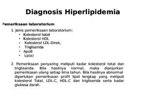 Diagnosis Hiperlipidemia