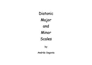 Diatonic Major and Minor Scales by Andres Segovia