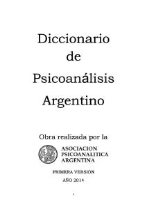 Diccionario de Psicoanálisis APA