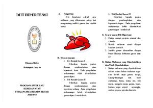 Diit Hipertensi Leaflet