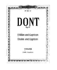 DONT - Studies for violin