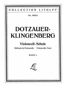 Dotzauer - Cello Method Vol. 1