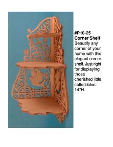 DP10-25 Corner Shelf