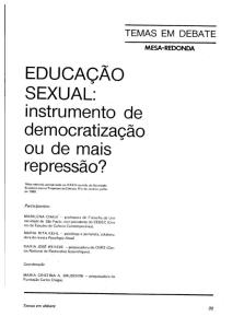Educação Sexual - marilena Chauí