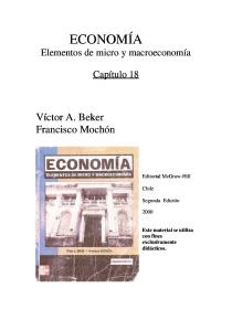 Elementos de Micro y Macro Economia - Beker, Victor - Cap XVIII
