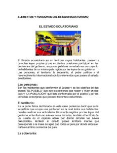 Elementos y Funciones Del Estado Ecuatoriano
