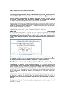 Empalmes de Armaduras Para Concreto