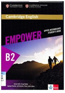 Empower b2 Upper Intermediate Student s Book