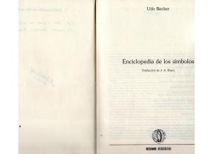 ENCICLOPEDIA DE LOS SÍMBOLOS - Udo Becker - PARTE 1