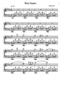 Enno Aare - Water Ripples (Music Sheet for Piano)