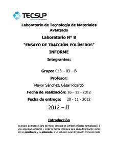 ENSAYO DE TRACCIÓN-POLÍMEROS
