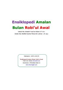 Ensiklopedi Amalan Bulan Robiul Awal