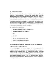 Entidades de Control Del Sistema Bancario Ecuatoriano