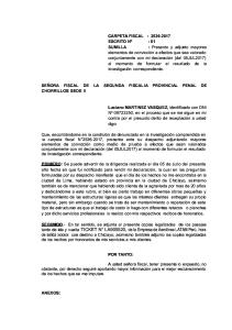 Escrito 2 Fiscalia de Chorrillos Sr. Luciano (Adjunta Medios de Prueba)