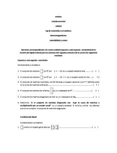 Espacios y Subespacios Vectoriales
