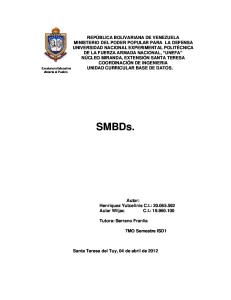 Estructura Interna de Los SMBD