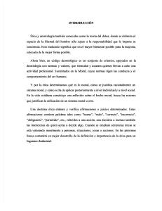 Ética y Deontología Trabajo I