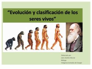 Evolución y clasificación de los seres vivos